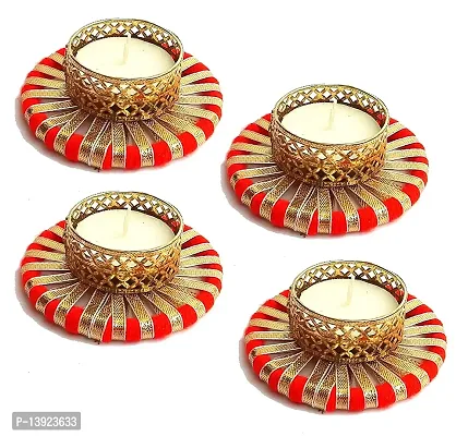 Forty Wings 4 Pcs Bangle Gotta Work Tealight Diya Candle Holder for Diwali Festival Home Decorations Lights-thumb0