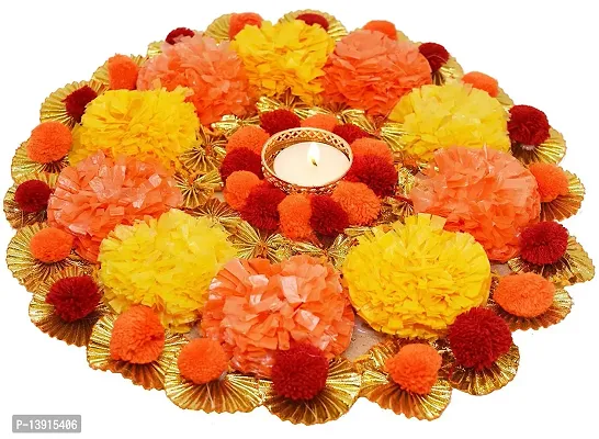 Urvi Creations Handmade Beautiful Flower Tea Light Diya Candle Holder for Diwali Decoration  Home Decoration 6-thumb0