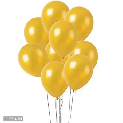 Masti Zone Pack of 50 Golden Balloons for Kids Theme Party (Golden)