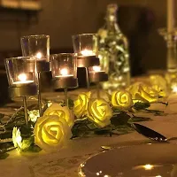 Urvi Creations Led Rose Flower String Lights,2 M String Romantic Flower Rose Fairy Light Lamp Outdoor for Valentine's Diwali Christmas-thumb4