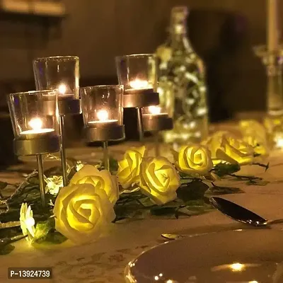 Urvi Creations Led Rose Flower String Lights,2 M String Romantic Flower Rose Fairy Light Lamp Outdoor for Valentine's Diwali Christmas-thumb5