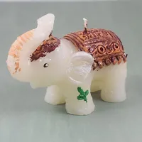 Urvi Creations Set of 1 Pcs Elephant Shape 3 Wax Candles Floating Tea Light Candles for Diwali Decoration Items and Christmas Festivals Candles-Set of - 1-thumb2