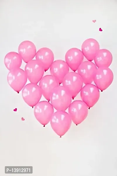 Masti Zone Pack of 100 12 inch Matallic Latex Balloons for Decoration (Pink)-thumb5