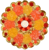 Urvi Creations Handmade Beautiful Flower Tea Light Diya Candle Holder for Diwali Decoration  Home Decoration 6-thumb1