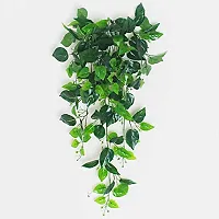 Urvi Creations Artificial Green Money Plant Leaf Garland, Creeper, Door Wall Hanging for Diwali Festival, Wedding, Christmas, Home Decoration Item - Set of 5-thumb1