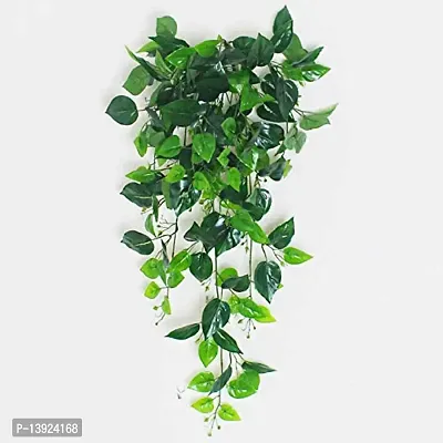 Urvi Creations Artificial Green Money Plant Leaf Garland, Creeper, Door Wall Hanging for Diwali Festival, Wedding, Christmas, Home Decoration Item - Set of 5-thumb2