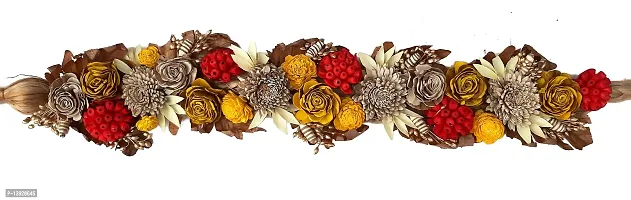 Urvi Creations 1 Pcs Artificial Dried Flower Multi Colour Merry Christmas Strings, Garlands for X mas Christmas Tree Decoratio and Home Decore