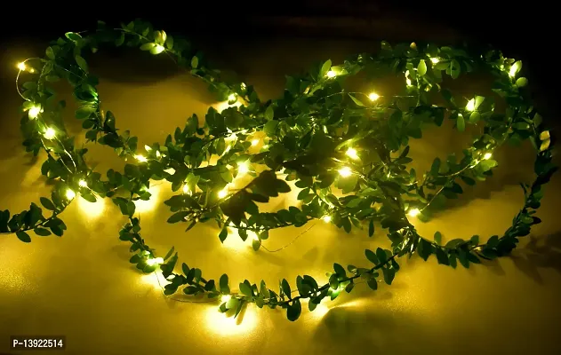 Urvi Creations 5 Meter Artificial Green Colour Merry Christmas Strings, Garlands with Battery Operated Led Light for X mas Christmas Tree Decoration and Home Decor