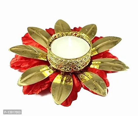 URVI Creation Handmade Beautiful Flower Tea Light Diya Candle Holder for Diwali Decoration  Home Decoration-thumb0