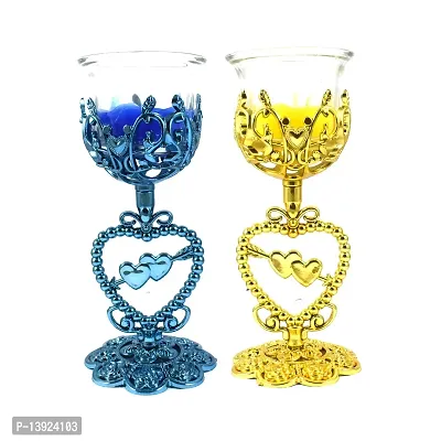 URVI Creation Set of 2Tealight Candle Holder for Decoration-thumb0