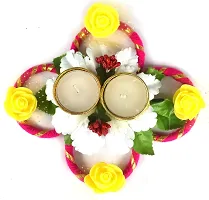 Urvi Creations Handmade Flower Tea Candle Diya Holder for Diwali Decoration  ation 6-thumb2