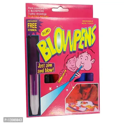 ToyToon Blow Pen Sketch Colors Pen for Kids (Multi Colour)-thumb0