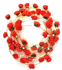 Forty Wings 6 Pcs Red Colour Valentines Day Party Props Colorful Flower/Floral Tiara Crown Hairband/Headband-thumb2