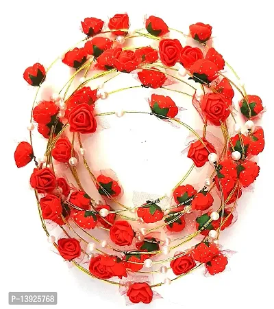 Forty Wings 6 Pcs Red Colour Valentines Day Party Props Colorful Flower/Floral Tiara Crown Hairband/Headband-thumb3