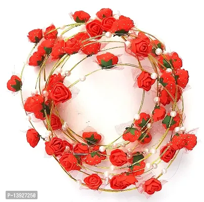 Forty Wings 12 Pcs Red Colour Valentines Day Party Props Colorful Flower / Floral Tiara Crown Hairband / Headband