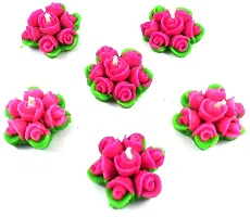 Forty Wings 6 Pcs Flower Shape Floating Candles for Diwali Home Decor and Diwali Festival Home Decorations Lights and Puja Articles Decor-thumb3