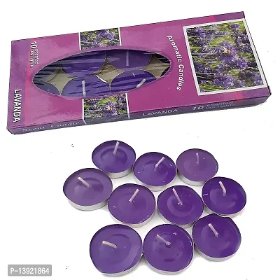 Forty Wings 10 Pcs Purple Candles Fragrance,Scented Wax Tealight Candles-thumb2