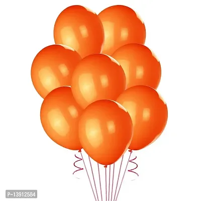 Masti Zone Pack of 100 12 inch Matallic Latex Balloons for Decoration (Orange)-thumb2