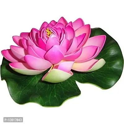 Urvi Creations Artificial Floating Lotus Flower (Multicolour, 2 Pieces)-thumb2