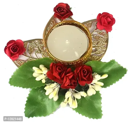 URVI Creation Handmade Flower Tea Light Candle Diya Holder for Diwali Decoration  Home Decoration 6