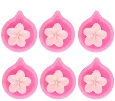 Forty Wings 6 Pcs Diya Shape Flower Wax Candles Floating Tea Light Candles for Diwali Decoration Items and Christmas Festivals Candles-thumb1