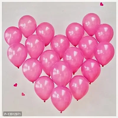 Masti Zone Pack of 100 12 inch Matallic Latex Balloons for Decoration (Pink)-thumb2