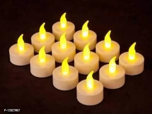 Forty Wings 12 Pcs Battery Operated Led Tea Light Candles Diya for Diwali Festival Home Decorations Lights-thumb3