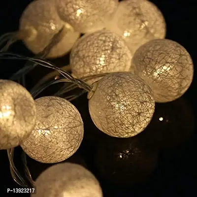 Urvi Creations Fancy Ball LED String Fairy Lights for Decoration Diwali Christmas - Amber Colour-thumb0