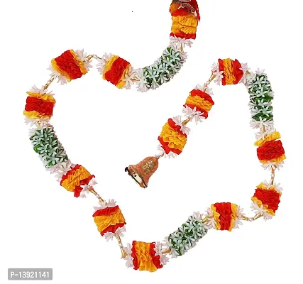 Urvi Creations Artificial Flower Garland/Wall Hangings Toran for Diwali, Navratra Festival Home, Tempe, Wedding, Decoration (Multicolour) - Set of 2-thumb4