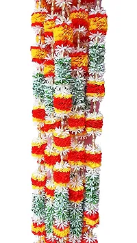 Forty Wings 2 Multi Jasmine Flowers Garlands / Flower Door /Wall Hangins Toran for Diwali ,Navratra Festival Home ,Tempe Wedding Decoretion-thumb2