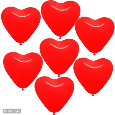 Masti Zone Pack of 50 Red Heart Shape Balloons