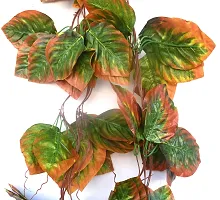 Forty Wings 10 Pcs Artificial Fake Hanging Plants Leaf Green Fall Maple Leaves Hanging Wall Decor for Diwali ,Navratra Festival Home Garden Tempe Wedding Party Decoretion-thumb1