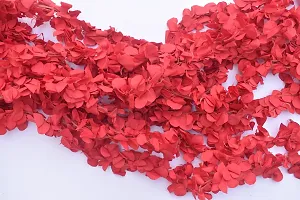 Forty Wings 10 Pcs Jasmine Red Satain Less Flowers Garlands for Wedding Party Outdoor Garden Office Home Bedroom Wall Navratra Festival Decor-thumb4