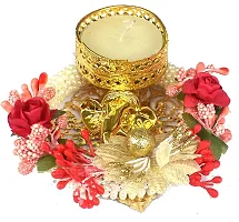 Forty Wings Handmade Flower Tea Light Candle Diya Holder for Diwali Decoration  Home Decoration-thumb1