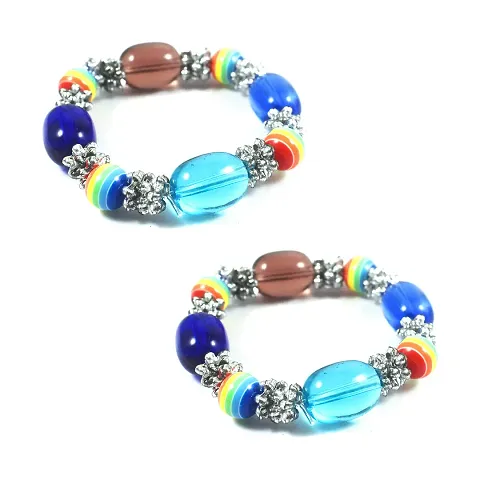 Urvi Creations Set Of 2 Kids Girls Rakhi For Girls Bracelet Rakhi Gift For Kids Little Kids Girl