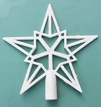 Forty Wings Christmas Tree Hanging Glitter Snow Effect Tree Top Star for Christmas Ornaments Bells Xmas Tree Hangings Ornaments for Christmas Decoration Items for Home Decoration Christmas Party #108-thumb4