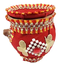 Urvi Creations Karwa Chauth Special Decorated Colorful Karwa Channi Chalni-thumb2