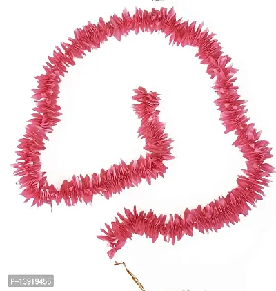 Urvi Creations Gajra Jasmine Mogra Flowers Strings Door Bandhanwar/Toran, Garland Wall Hanging (Pink, 5 ft) -Set of 12-thumb2