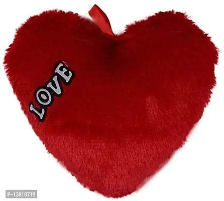 Masti Zone Romantic Valentine Heart Love Pillow/Cushion (Red)-thumb0