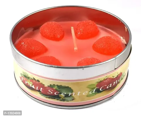 Forty Wings 1 Pcs Fruit Scented Jar Candle Tealight Candle Holder Diwali Pooja Diya Candle Diwali Lighting for Diwali Wedding Festival Decoration Items and Diwali Gift Set