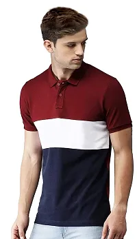 LEOTUDE Regular Fit Half Sleeve Men's Polo T-Shirt Combo (Pack of 2)-thumb1