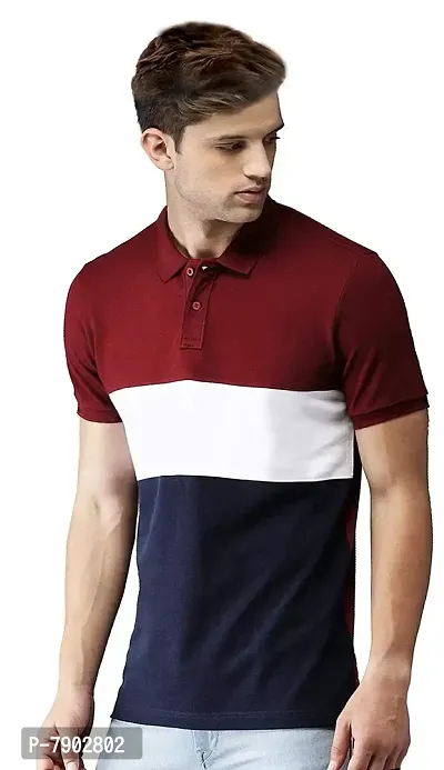 LEOTUDE Regular Fit Half Sleeve Men's Polo T-Shirt Combo (Pack of 2)-thumb2