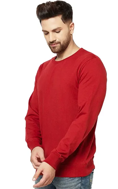 LEOTUDE Men's Hooded Neck, Zipper and Round Neck Sweatshirt