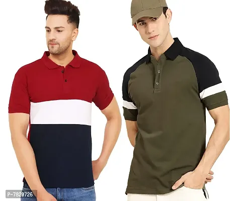 LEOTUDE Regular Fit Half Sleeve Men's Polo T-Shirt
