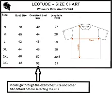 LEOTUDE Oversized Cotton Blend Half Sleeve Womens T-Shirts-thumb3