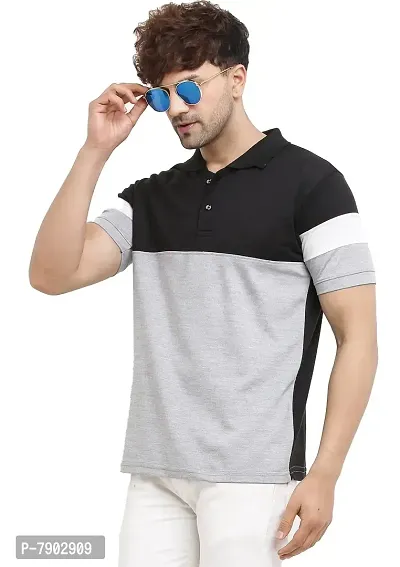 LEOTUDE Men's Regular Fit Matty Polo Men's T-Shirt Combo (Pack of 2)-thumb2