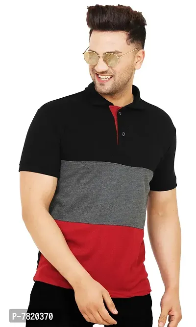 LEOTUDE Regular Fit Half Sleeve Men's Polo T-Shirt-thumb0