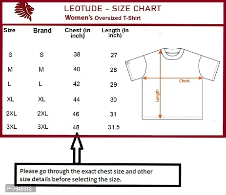 LEOTUDE Oversized Cotton Blend Half Sleeve Womens T-Shirts-thumb3