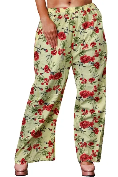 Trendy Rayon Printed Palazzos For Women