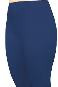 Gorgeous Trendy Ankle Length Navy Blue Women Leggings-thumb2